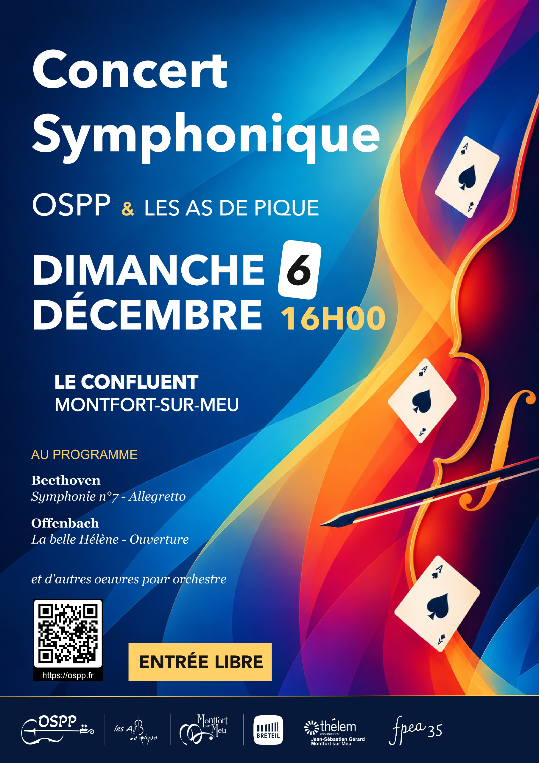 Affiche du concert « Concert avec les As de pique »